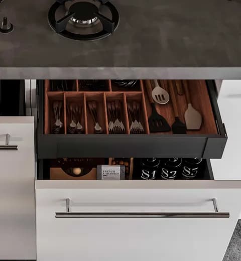 Wooden Cutlery Organizer